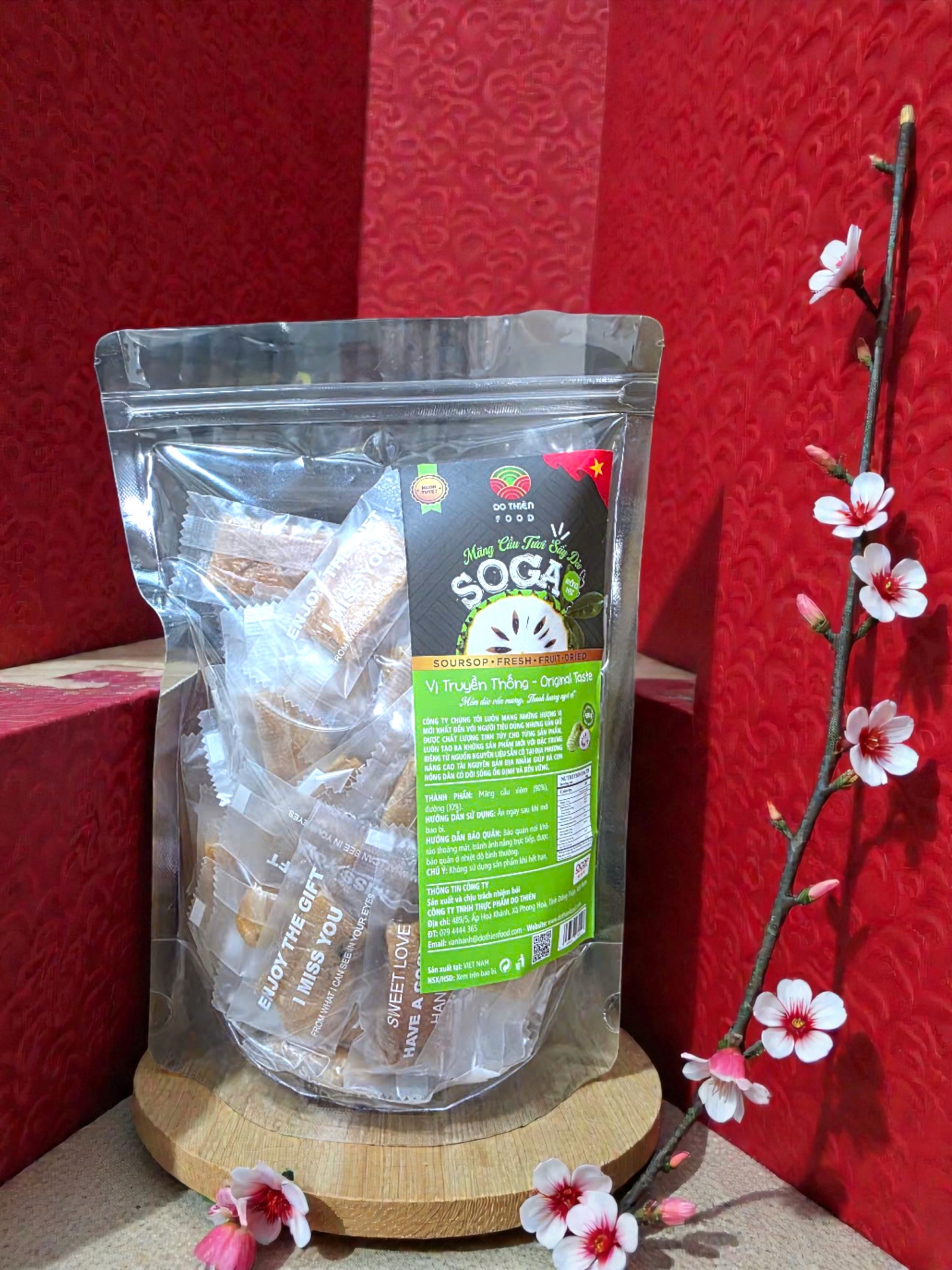 SOGA-Mãng cầu tươi sấy dẻo,vị truyền thống 