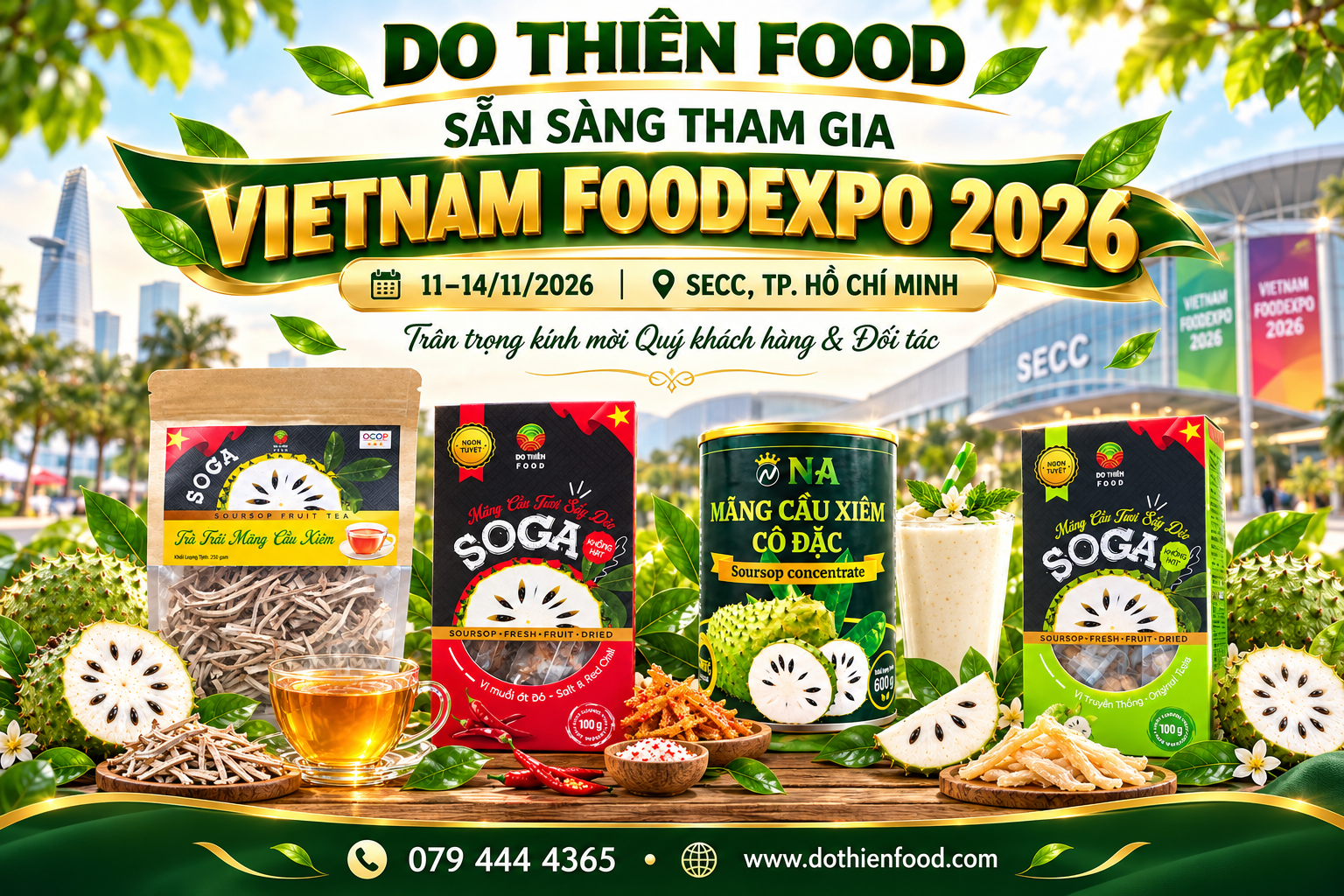 DO THIÊN FOOD SẴN SÀNG THAM GIA VIETNAM FOODEXPO 2026