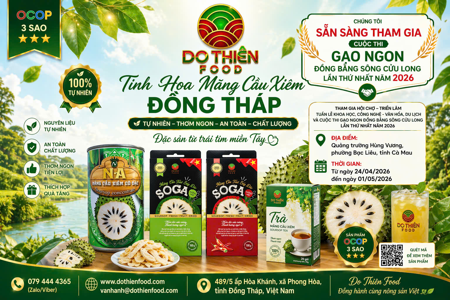 DO THIÊN FOOD SẴN SÀNG THAM GIA CUỘC THI GẠO NGON ĐỒNG BẰNG SÔNG CỬU LONG LẦN THỨ NHẤT NĂM 2026